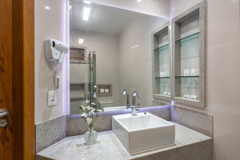 Banheiro Suite Superior Quinta do Sol Praia Hotel