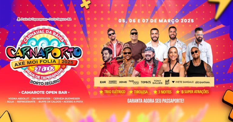 CarnaPorto 2025: a festa mais vibrante de Porto Seguro