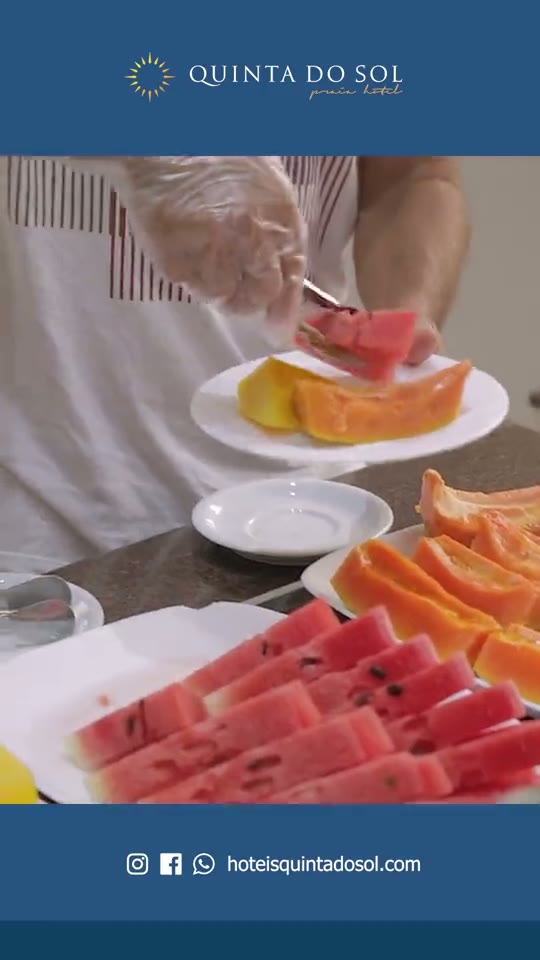 As frutas do café da manhã